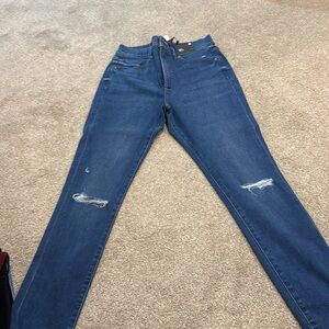 Brand new express ripped up jeans, high waisted size 8